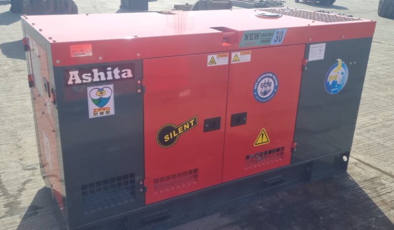 Unused 2025 Ashita Power AG3-30 Generators For Auction: Leeds, UK – 30th April, 1st, 2nd & 3rd May 25