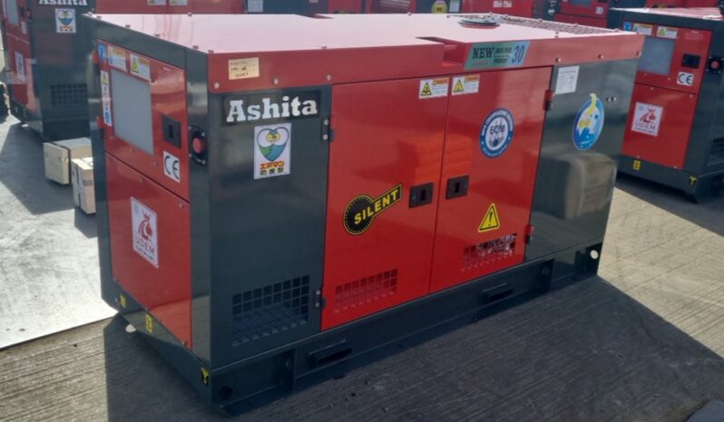Unused 2025 Ashita Power AG3-30 Generators For Auction: Leeds, UK – 30th April, 1st, 2nd & 3rd May 25