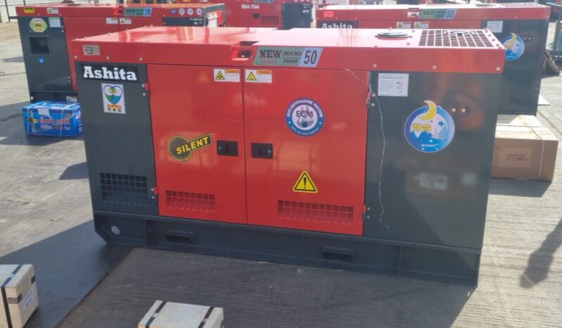 Unused 2025 Ashita Power AG3-50 Generators For Auction: Leeds, UK – 30th April, 1st, 2nd & 3rd May 25 full
