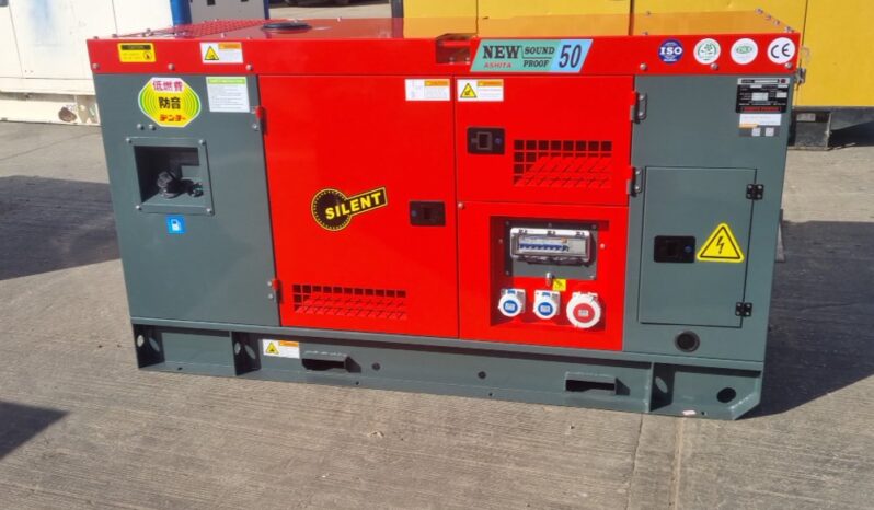 Unused 2025 Ashita Power AG3-50 Generators For Auction: Leeds, UK – 30th April, 1st, 2nd & 3rd May 25 full
