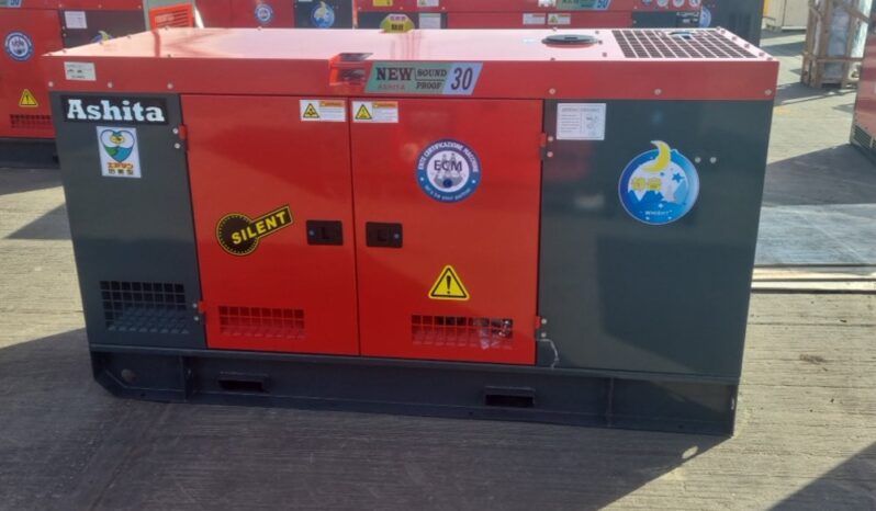 Unused 2025 Ashita Power AG3-30 Generators For Auction: Leeds, UK – 30th April, 1st, 2nd & 3rd May 25 full
