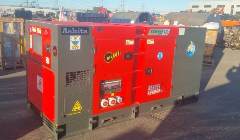 Unused 2025 Ashita Power AG3-110 Generators For Auction: Leeds, UK – 30th April, 1st, 2nd & 3rd May 25
