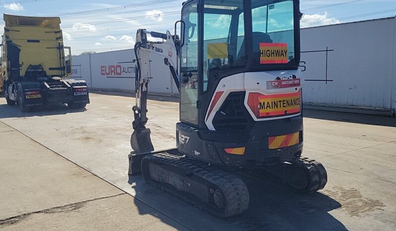 2020 Bobcat E27Z Mini Excavators For Auction: Leeds, UK – 30th April, 1st, 2nd & 3rd May 25 full