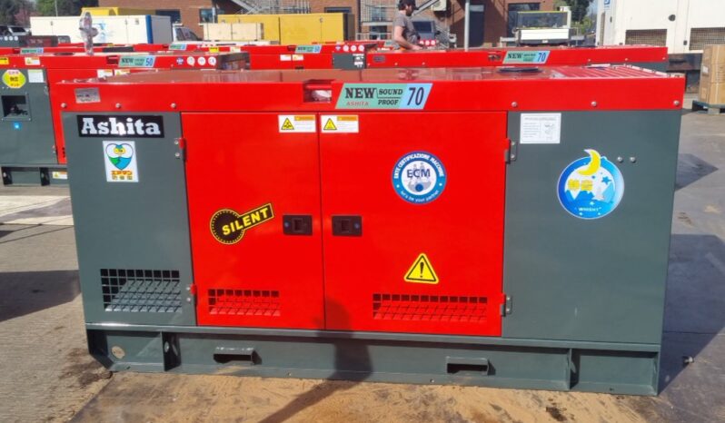 Unused 2025 Ashita Power AG3-70 Generators For Auction: Leeds, UK – 30th April, 1st, 2nd & 3rd May 25 full