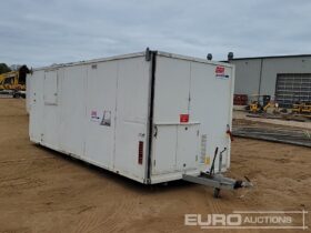 Ajc trailers Single Axle Welfare Unit, Canteen, Toilet, Drying Room, Generator (Cannot Be Reconsigned) Containers For Auction: Leeds, UK – 30th April, 1st, 2nd & 3rd May 25 full