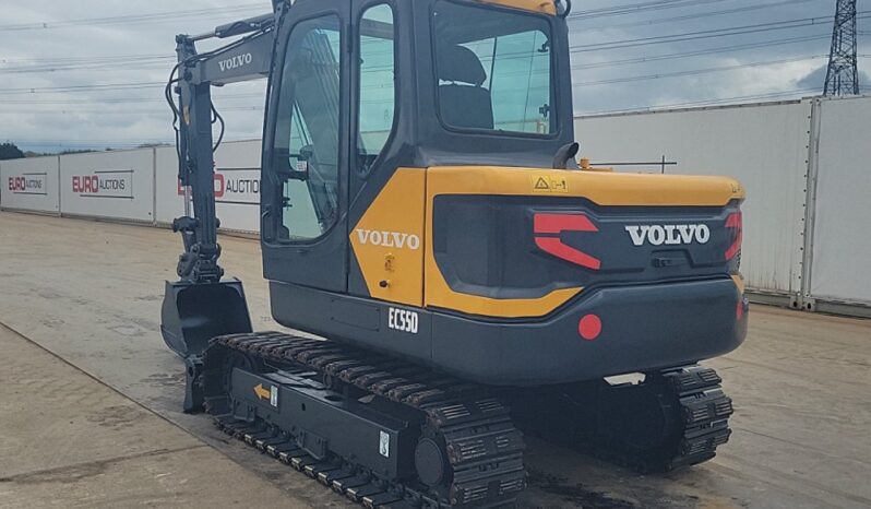 2020 Volvo EC55D Mini Excavators For Auction: Leeds, UK – 30th April, 1st, 2nd & 3rd May 25 full
