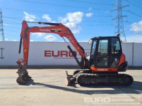 2019 Kubota KX080-4A 6 Ton+ Excavators For Auction: Leeds, UK – 30th April, 1st, 2nd & 3rd May 25 full