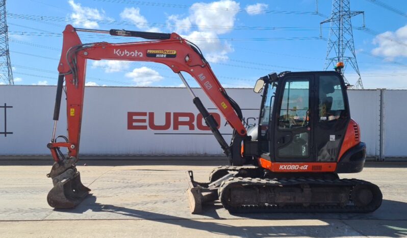2019 Kubota KX080-4A 6 Ton+ Excavators For Auction: Leeds, UK – 30th April, 1st, 2nd & 3rd May 25 full