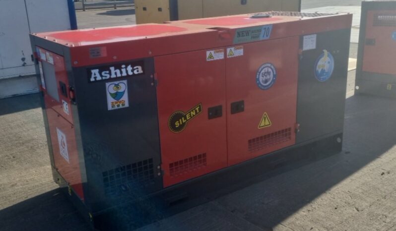 Unused 2025 Ashita Power AG3-70 Generators For Auction: Leeds, UK – 30th April, 1st, 2nd & 3rd May 25 full