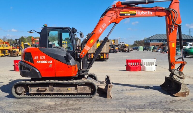 2019 Kubota KX080-4A 6 Ton+ Excavators For Auction: Leeds, UK – 30th April, 1st, 2nd & 3rd May 25 full