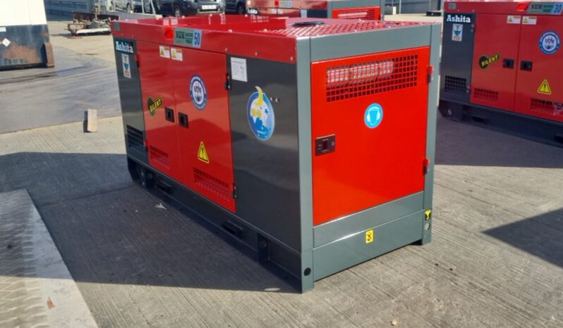 Unused 2025 Ashita Power AG3-50 Generators For Auction: Leeds, UK – 30th April, 1st, 2nd & 3rd May 25 full