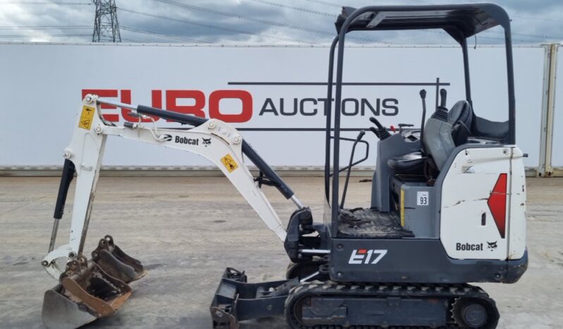 2019 Bobcat E17 Mini Excavators For Auction: Leeds, UK – 30th April, 1st, 2nd & 3rd May 25 full