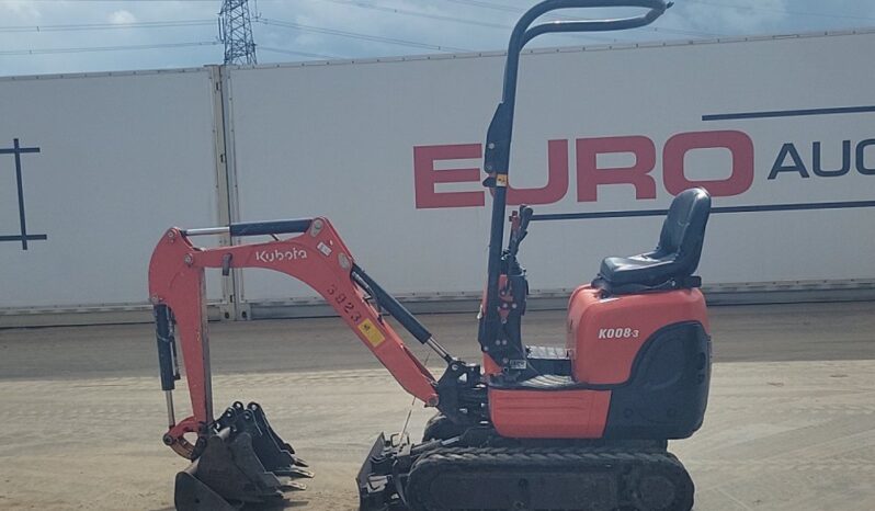 2018 Kubota K008-3 Micro Excavators For Auction: Leeds, UK – 30th April, 1st, 2nd & 3rd May 25 full