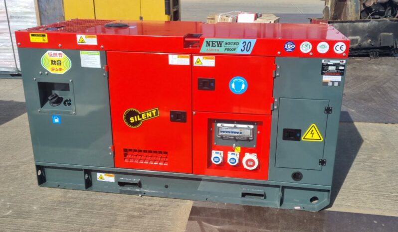 Unused 2025 Ashita Power AG3-30 Generators For Auction: Leeds, UK – 30th April, 1st, 2nd & 3rd May 25 full