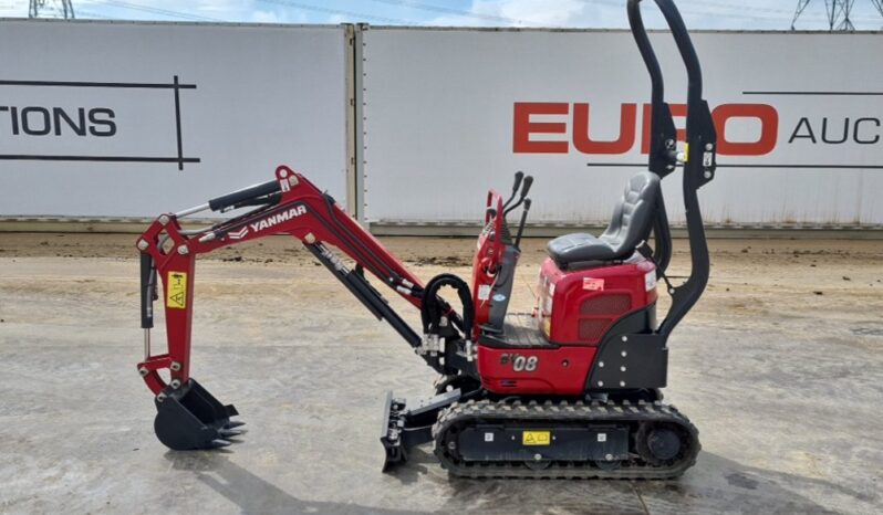 Unused Yanmar SV08-1C Micro Excavators For Auction: Leeds, UK – 30th April, 1st, 2nd & 3rd May 25 full