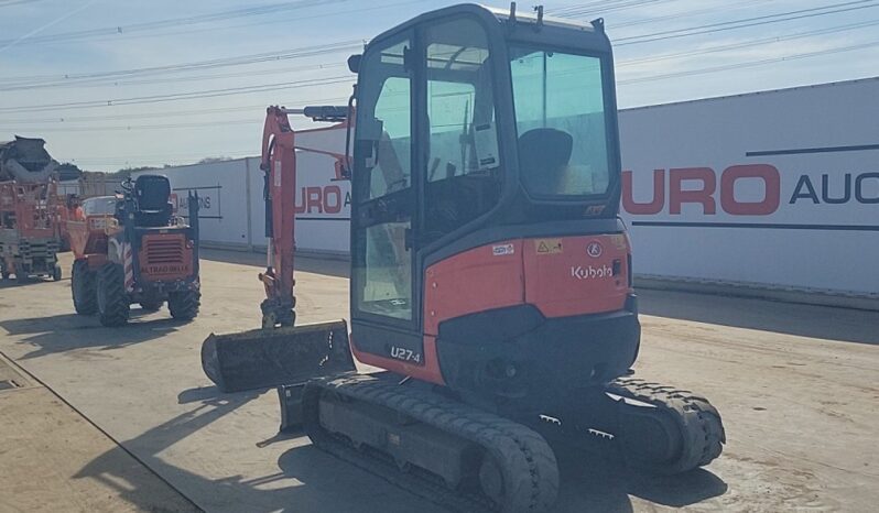 2016 Kubota U27-4 Mini Excavators For Auction: Leeds, UK – 30th April, 1st, 2nd & 3rd May 25 full