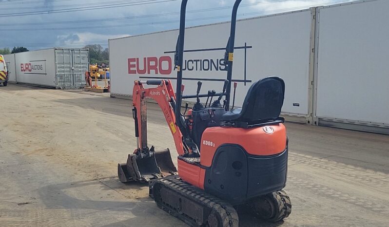 2018 Kubota K008-3 Micro Excavators For Auction: Leeds, UK – 30th April, 1st, 2nd & 3rd May 25 full
