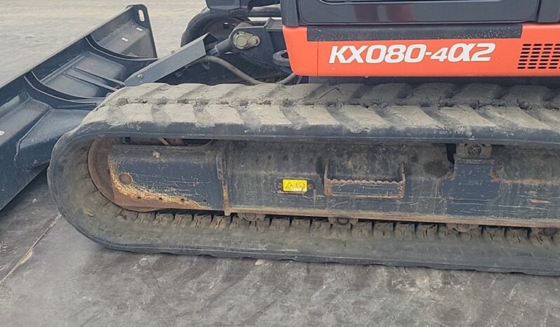 2021 Kubota KX080-4A2 6 Ton+ Excavators For Auction: Leeds, UK – 30th April, 1st, 2nd & 3rd May 25 full