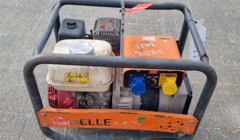 2019 Belle GPX3400 Generators For Auction: Leeds, UK – 30th April, 1st, 2nd & 3rd May 25