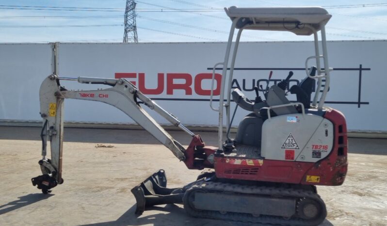 2021 Takeuchi TB216 Mini Excavators For Auction: Leeds, UK – 30th April, 1st, 2nd & 3rd May 25 full