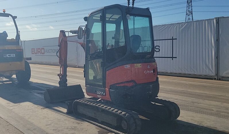 2016 Kubota U27-4 Mini Excavators For Auction: Leeds, UK – 30th April, 1st, 2nd & 3rd May 25 full