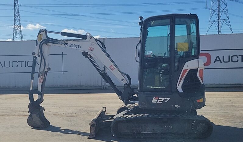 2020 Bobcat E27Z Mini Excavators For Auction: Leeds, UK – 30th April, 1st, 2nd & 3rd May 25 full