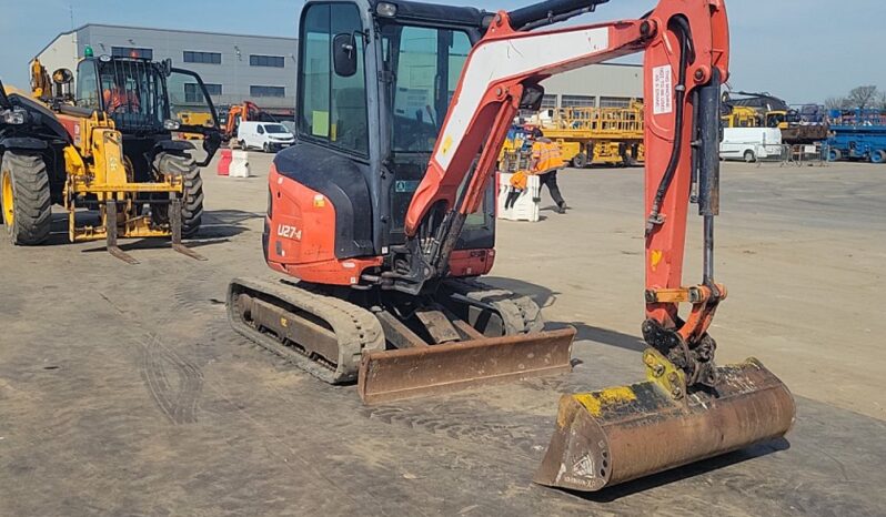 2016 Kubota U27-4 Mini Excavators For Auction: Leeds, UK – 30th April, 1st, 2nd & 3rd May 25 full