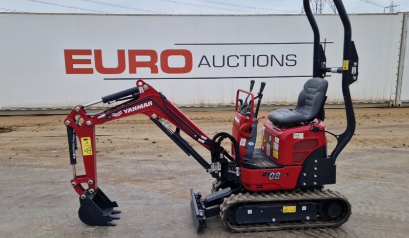 Unused Yanmar SV08-1C Micro Excavators For Auction: Leeds, UK – 30th April, 1st, 2nd & 3rd May 25 full