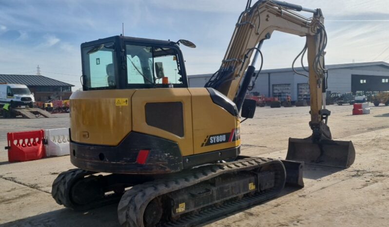 2022 Sany SY80U 6 Ton+ Excavators For Auction: Leeds, UK – 30th April, 1st, 2nd & 3rd May 25 full