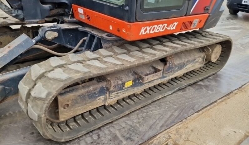 2018 Kubota KX080-4A 6 Ton+ Excavators For Auction: Leeds, UK – 30th April, 1st, 2nd & 3rd May 25 full