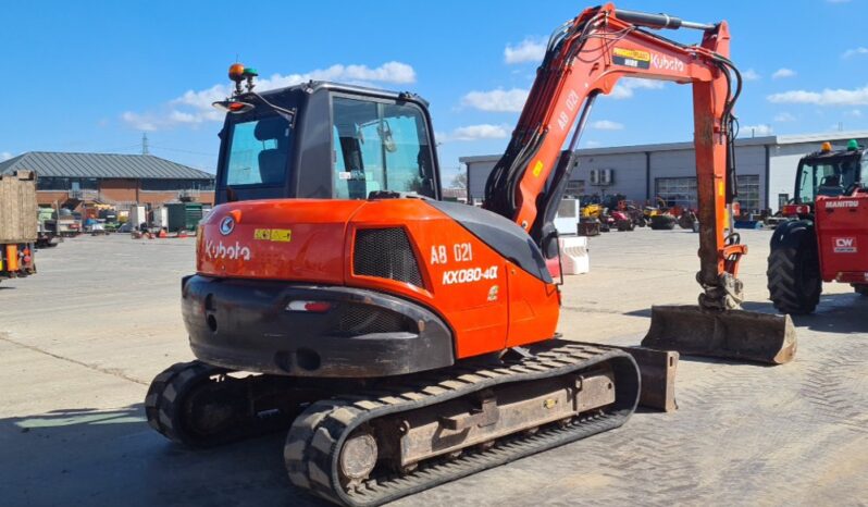 2019 Kubota KX080-4A 6 Ton+ Excavators For Auction: Leeds, UK – 30th April, 1st, 2nd & 3rd May 25 full