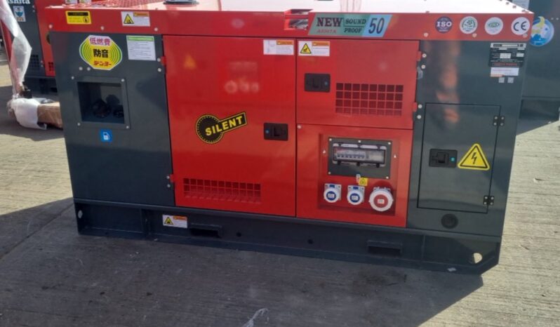 Unused 2025 Ashita Power AG3-50 Generators For Auction: Leeds, UK – 30th April, 1st, 2nd & 3rd May 25 full