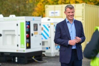 Jonny Wates and a Hydrogen JCB Generator