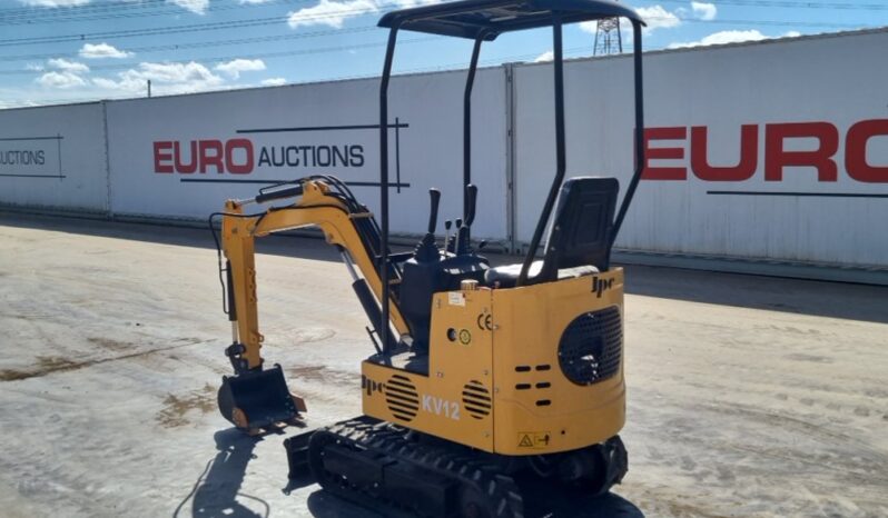 2024 JPC KV12 Micro Excavators For Auction: Leeds, UK – 30th April, 1st, 2nd & 3rd May 25 full