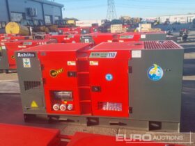 Unused 2025 Ashita Power AG3-110 Generators For Auction: Leeds, UK – 30th April, 1st, 2nd & 3rd May 25 full