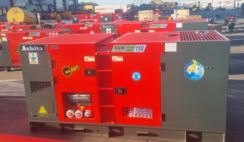 Unused 2025 Ashita Power AG3-110 Generators For Auction: Leeds, UK – 30th April, 1st, 2nd & 3rd May 25 full