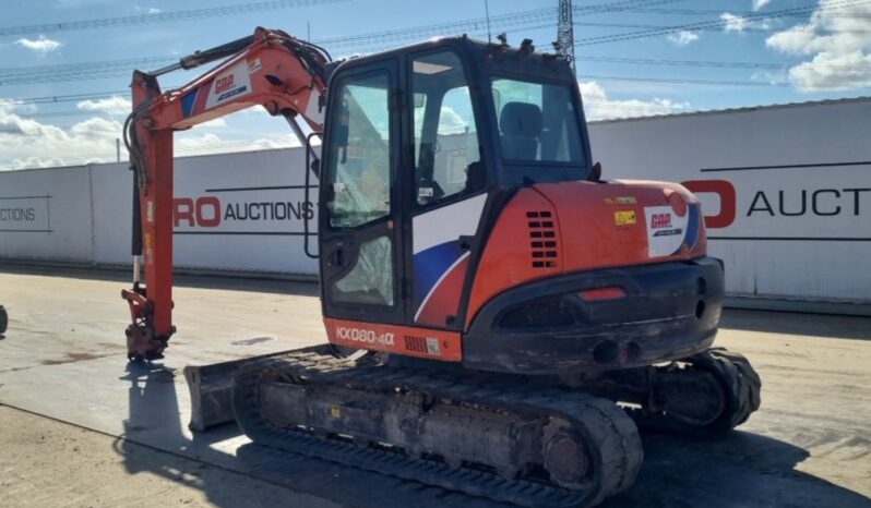 2018 Kubota KX080-4A 6 Ton+ Excavators For Auction: Leeds, UK – 30th April, 1st, 2nd & 3rd May 25 full