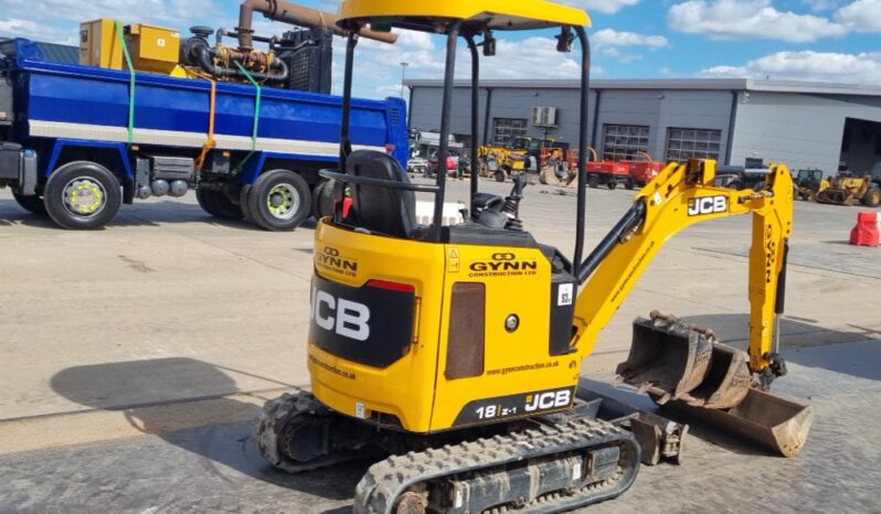 2021 JCB 18Z-1 Mini Excavators For Auction: Leeds, UK – 30th April, 1st, 2nd & 3rd May 25 full