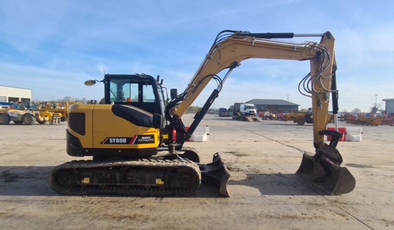 2022 Sany SY80U 6 Ton+ Excavators For Auction: Leeds, UK – 30th April, 1st, 2nd & 3rd May 25 full