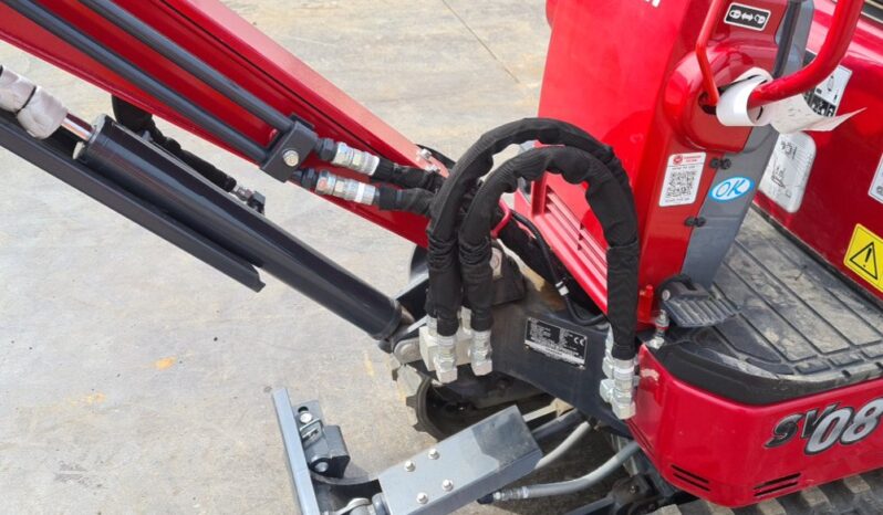 Unused Yanmar SV08-1C Micro Excavators For Auction: Leeds, UK – 30th April, 1st, 2nd & 3rd May 25 full