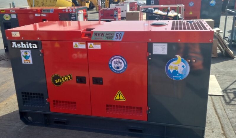 Unused 2025 Ashita Power AG3-50 Generators For Auction: Leeds, UK – 30th April, 1st, 2nd & 3rd May 25 full