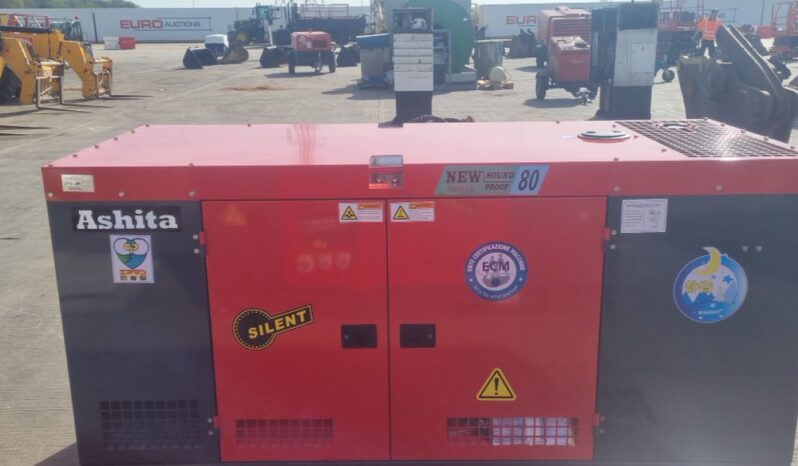 Unused 2025 Ashita Power AG3-80 Generators For Auction: Leeds, UK – 30th April, 1st, 2nd & 3rd May 25
