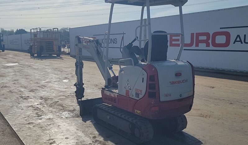 2020 Takeuchi TB216 Mini Excavators For Auction: Leeds, UK – 30th April, 1st, 2nd & 3rd May 25 full