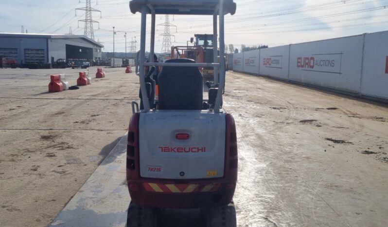 2021 Takeuchi TB216 Mini Excavators For Auction: Leeds, UK – 30th April, 1st, 2nd & 3rd May 25 full