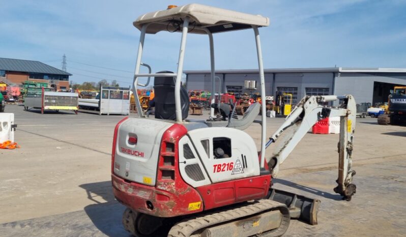 2021 Takeuchi TB216 Mini Excavators For Auction: Leeds, UK – 30th April, 1st, 2nd & 3rd May 25 full