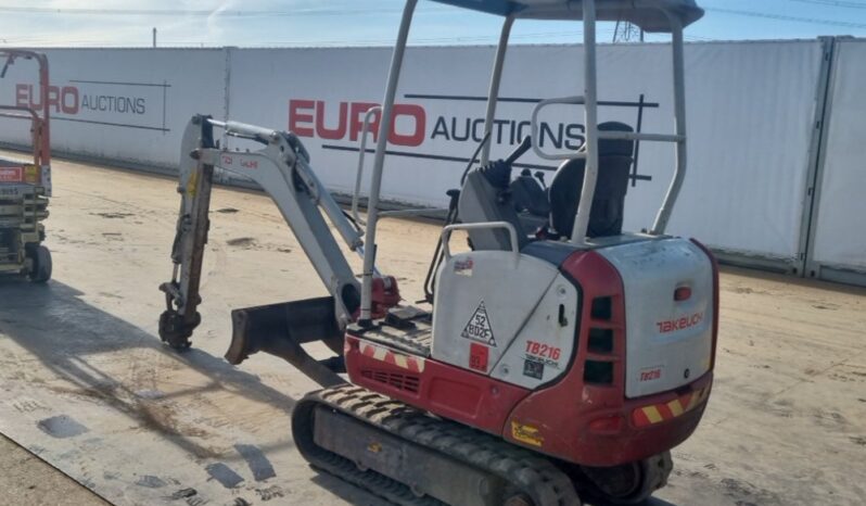 2021 Takeuchi TB216 Mini Excavators For Auction: Leeds, UK – 30th April, 1st, 2nd & 3rd May 25 full