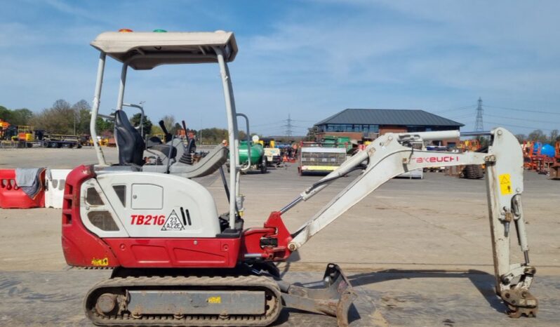 2020 Takeuchi TB216 Mini Excavators For Auction: Leeds, UK – 30th April, 1st, 2nd & 3rd May 25 full