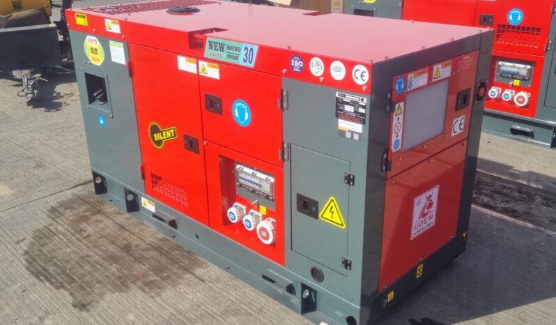 Unused 2025 Ashita Power AG3-30 Generators For Auction: Leeds, UK – 30th April, 1st, 2nd & 3rd May 25 full