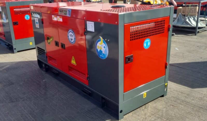 Unused 2025 Ashita Power AG3-70 Generators For Auction: Leeds, UK – 30th April, 1st, 2nd & 3rd May 25 full