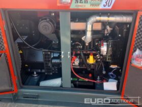 Unused 2025 Ashita Power AG3-30 Generators For Auction: Leeds, UK – 30th April, 1st, 2nd & 3rd May 25 full